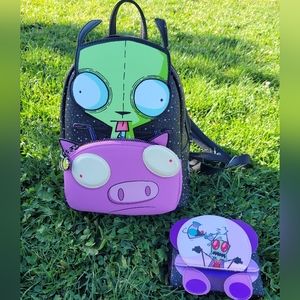 Invader Zim GIR Mini Backpack And Matching Wallet - Loungefly